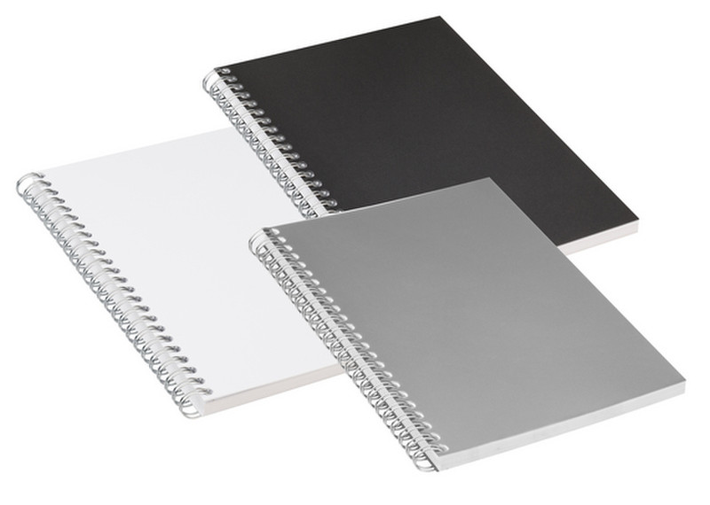 Jalema 1525090 A5 140sheets Black,Silver,White writing notebook