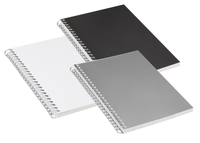 Jalema 1525190 A5 140sheets Black,Silver,White writing notebook