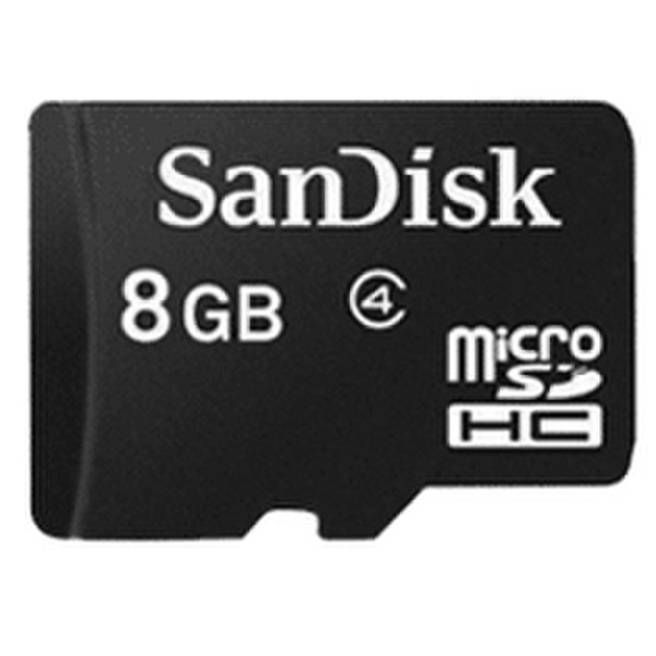 Sandisk microSDHC 8GB 8GB MicroSDHC Class 4 memory card
