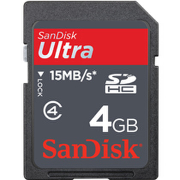 Sandisk Ultra SDHC 4GB 4ГБ SDHC Class 4 карта памяти