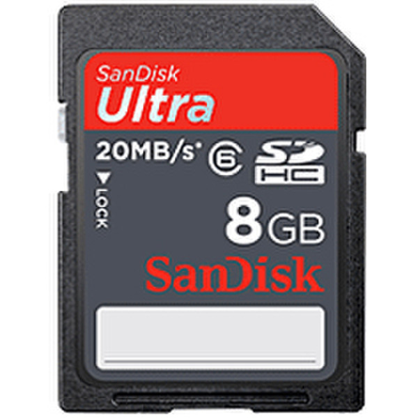 Sandisk Ultra SDHC 8GB 8GB SDHC Class 6 memory card