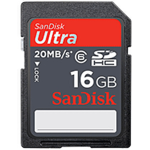 Sandisk Ultra SDHC 16GB 16GB SDHC Class 6 memory card