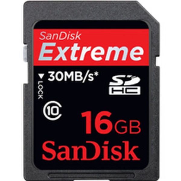 Sandisk Extreme SDHC 16GB 16GB SDHC Klasse 10 Speicherkarte