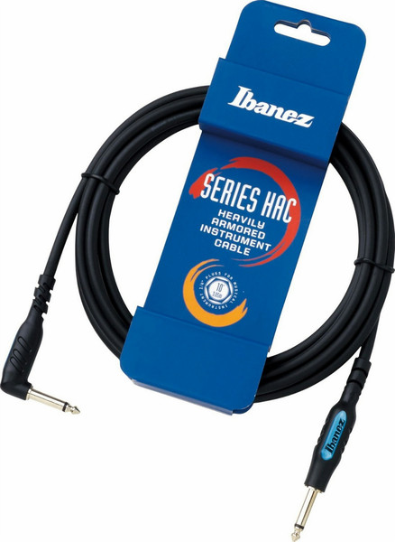 Ibanez HAC10L 3m 6.35mm 6.35mm Schwarz, Edelstahl Audio-Kabel