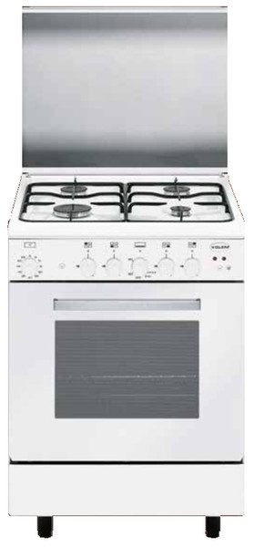 Glem A65BXF3 Freestanding Gas hob A White cooker