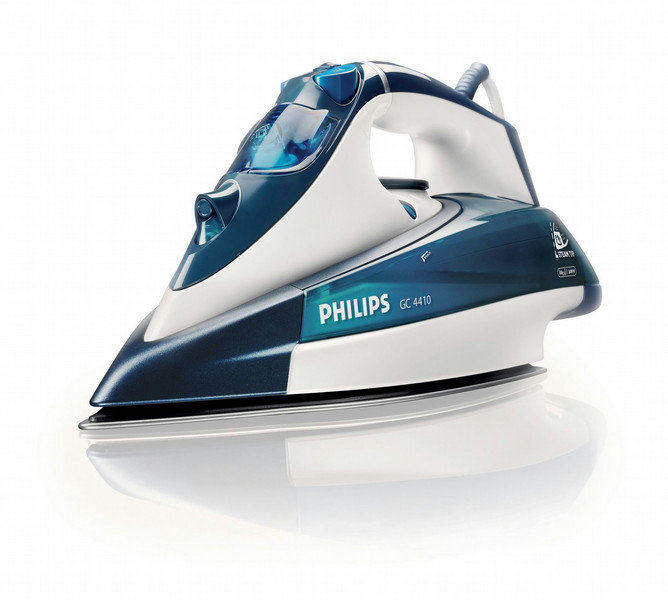 Philips Azur GC4410/12 Паровой утюг Подошва с покрытием SteamGlide 2400Вт Синий, Белый утюг