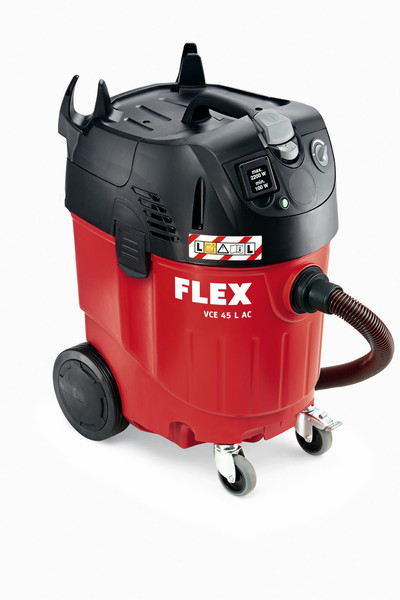 Flex VCE 45 L AC Drum vacuum cleaner 1380, 2200W Black,Red