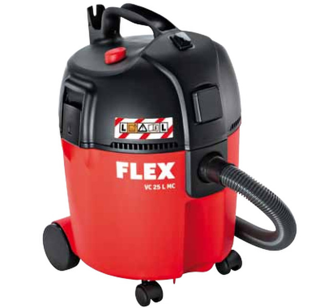 Flex VC 25 L MC Drum vacuum cleaner 1400, 1800W Black,Red