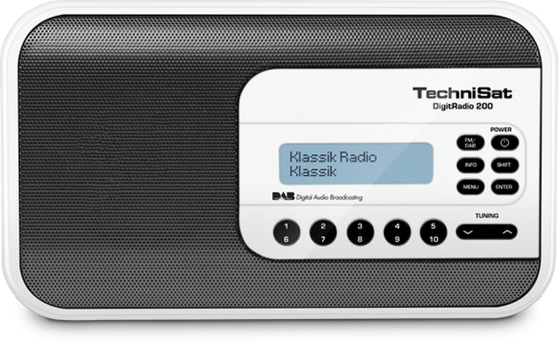 TechniSat DigitRadio 200 Портативный Цифровой Черный радиоприемник