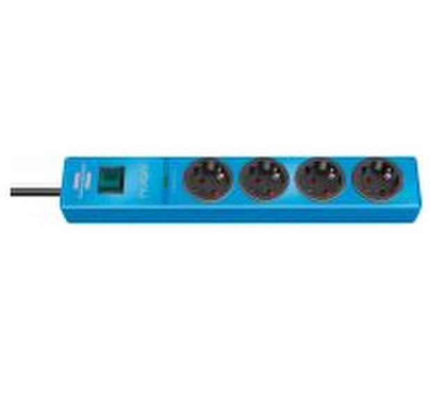 Brennenstuhl 1150610384 4AC outlet(s) 2m Blue power extension