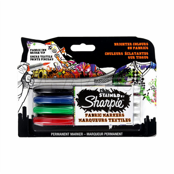 Sharpie S0962141 Черный, Синий, Зеленый, Красный 4шт перманентная маркер