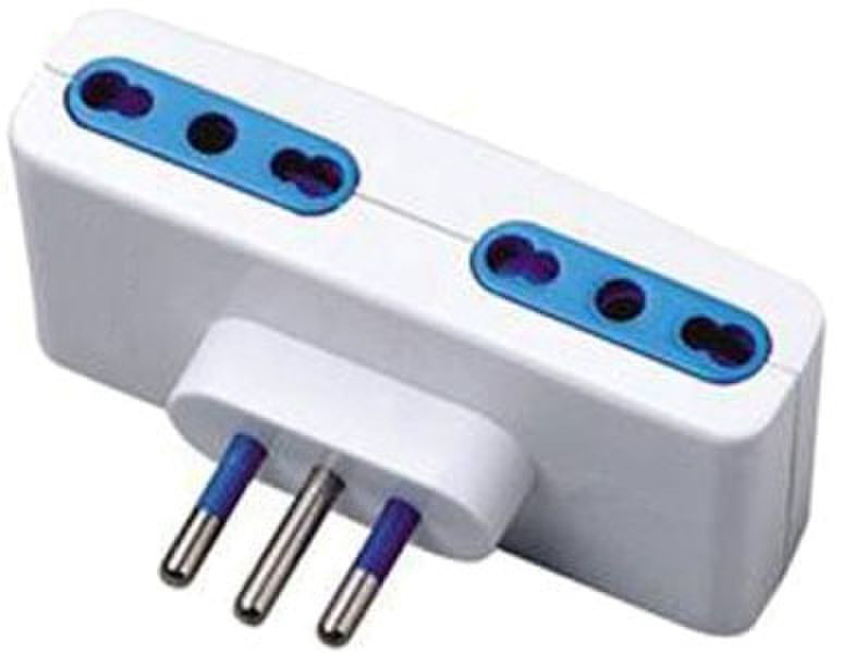 Adj 100-00009 Typ L (IT) Typ L (IT) Blau, Weiß Netzstecker-Adapter
