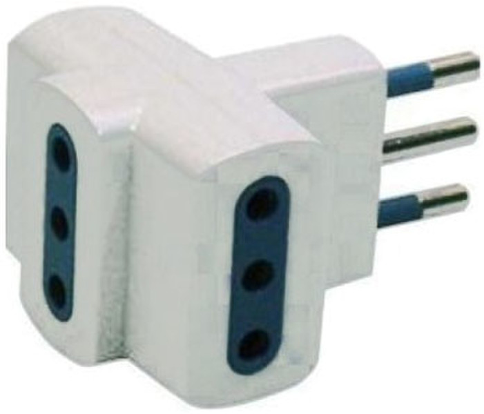 Adj 100-00010 Type L (IT) Type L (IT) White power plug adapter