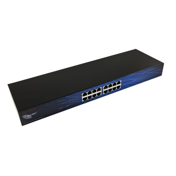 ALLNET ALL8816V2 Unmanaged L2 Gigabit Ethernet (10/100/1000) Black network switch