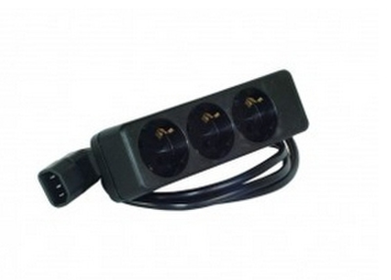 ALLNET ALL92405 3AC outlet(s) Black power extension