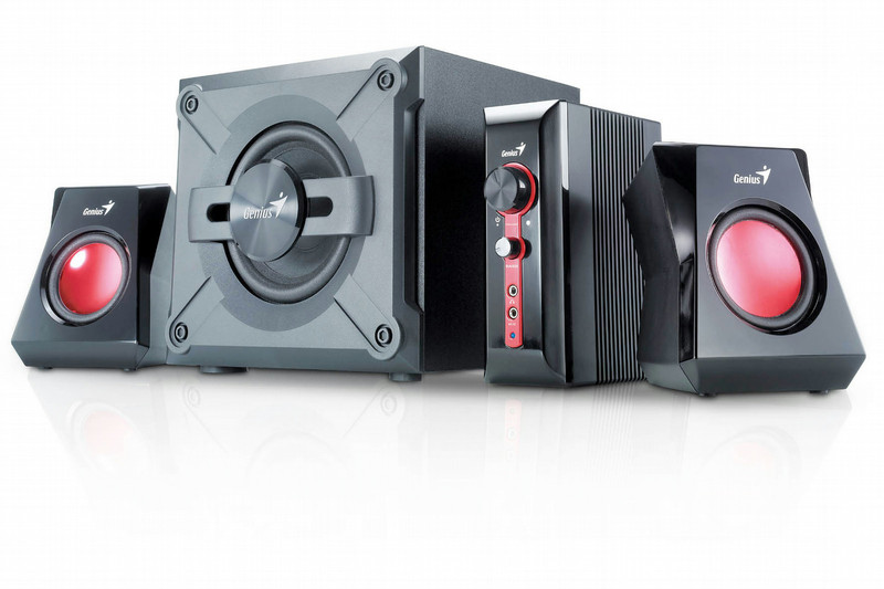 Genius SW-G2.1 1250 2.1 38W Black,Red speaker set