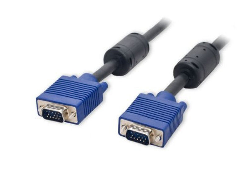 Connectland CL-CAB32004 5м VGA (D-Sub) VGA (D-Sub) Черный, Синий VGA кабель