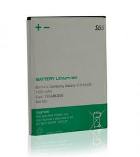 SBS TE0ABC930 Lithium-Ion 1200mAh 3.7V Wiederaufladbare Batterie
