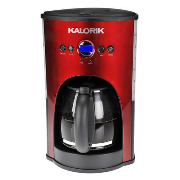 KALORIK CM 25282 R Отдельностоящий Автоматическая Капельная кофеварка 12чашек Черный, Красный