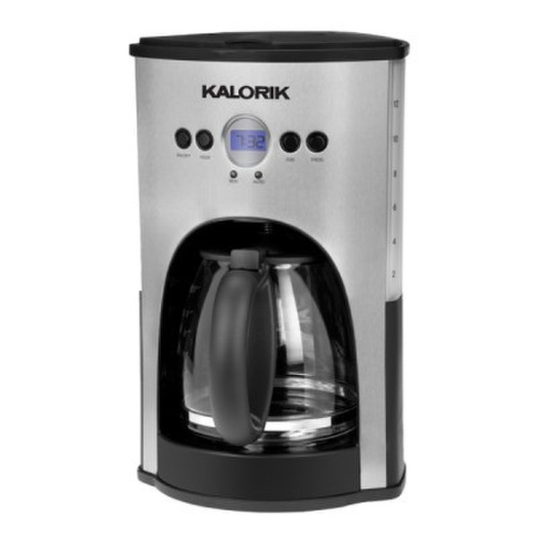 KALORIK CM 25282 SS freestanding Fully-auto Drip coffee maker 12cups Black,Stainless steel
