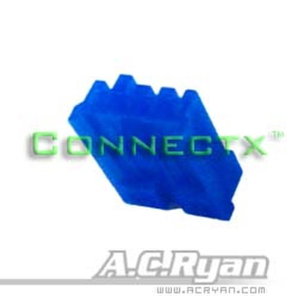 AC Ryan Connectx™ Floppy Power 4pin Female - Blue 100x Синий кабельный разъем/переходник