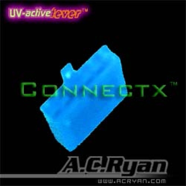 AC Ryan Connectx™ AUX 6pin Female - UVBlue 100x Синий кабельный разъем/переходник