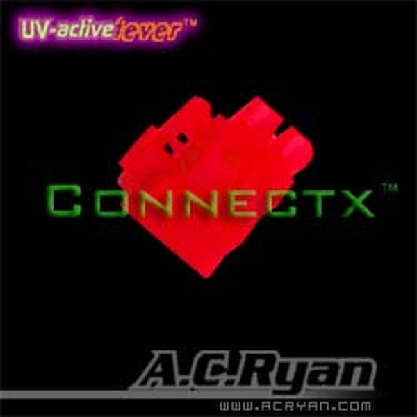 AC Ryan Connectx™ ATX4pin (P4-12V) Female - UVRed 100x Красный кабельный разъем/переходник