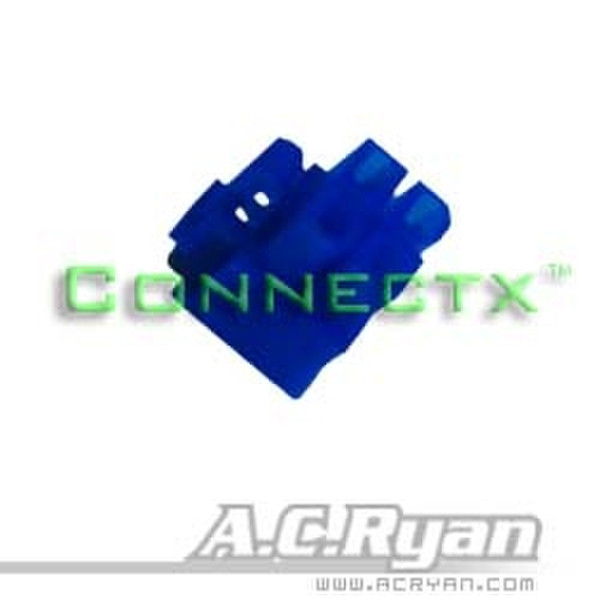 AC Ryan Connectx™ ATX4pin (P4-12V) Female - Blue 100x Синий кабельный разъем/переходник