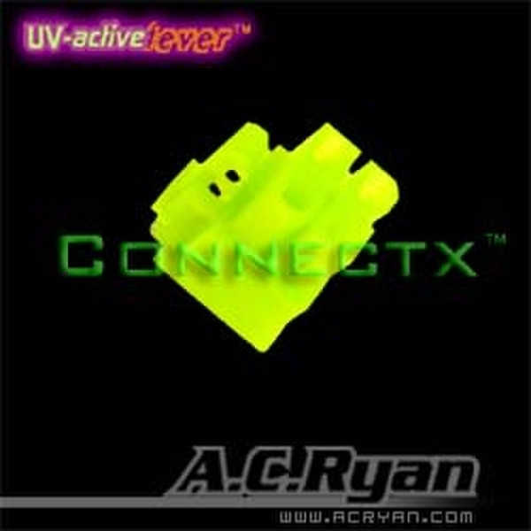 AC Ryan Connectx™ ATX4pin (P4-12V) Female - GLOW 100x Желтый кабельный разъем/переходник