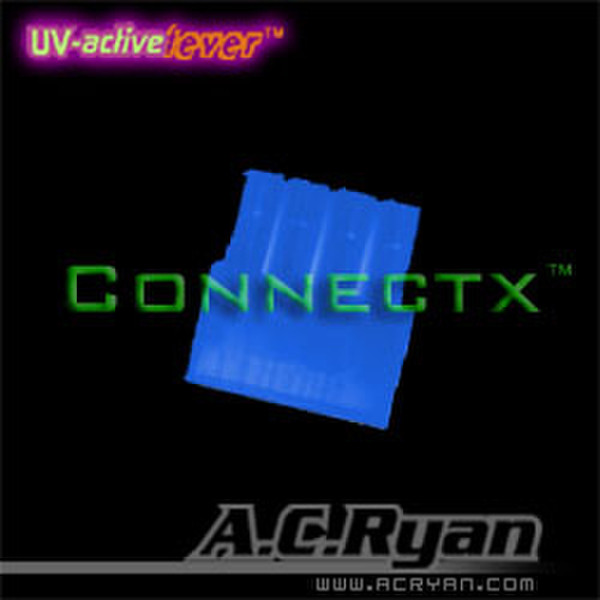 AC Ryan Connectx™ ATX8pin Female - UVBlue 100x Синий кабельный разъем/переходник