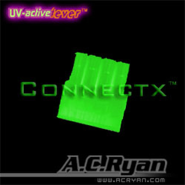 AC Ryan Connectx™ ATX8pin Female - UVGreen 100x Green cable interface/gender adapter