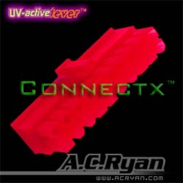 AC Ryan Connectx™ ATX20pin Female - UVRed 100x Красный кабельный разъем/переходник