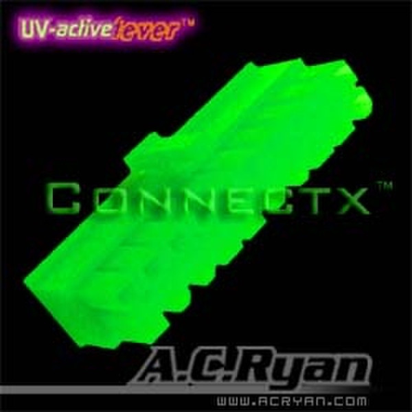AC Ryan Connectx™ ATX20pin Female - UVGreen 100x Green cable interface/gender adapter