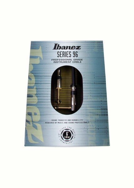 Ibanez NSC6L 1.8m 6.35mm 6.35mm Schwarz, Edelstahl Audio-Kabel