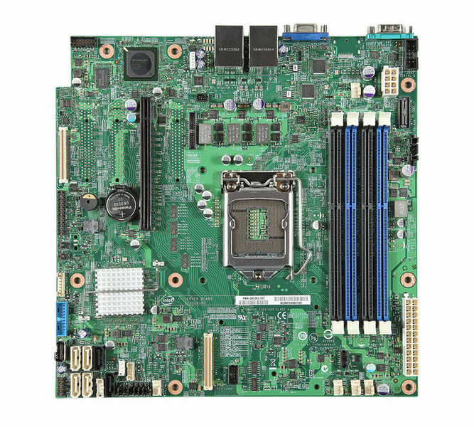Intel S1200V3RPO Intel C224 LGA 1150 (Socket H3) Микро ATX материнская плата для сервера/рабочей станции
