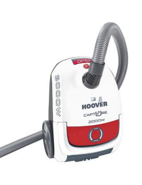 Hoover TCP 2005 Цилиндрический пылесос 2.3л 2000Вт Красный, Белый