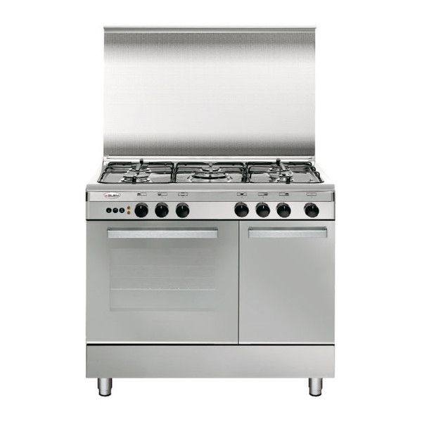 Glem UR96GI3 Freestanding Gas hob Stainless steel cooker