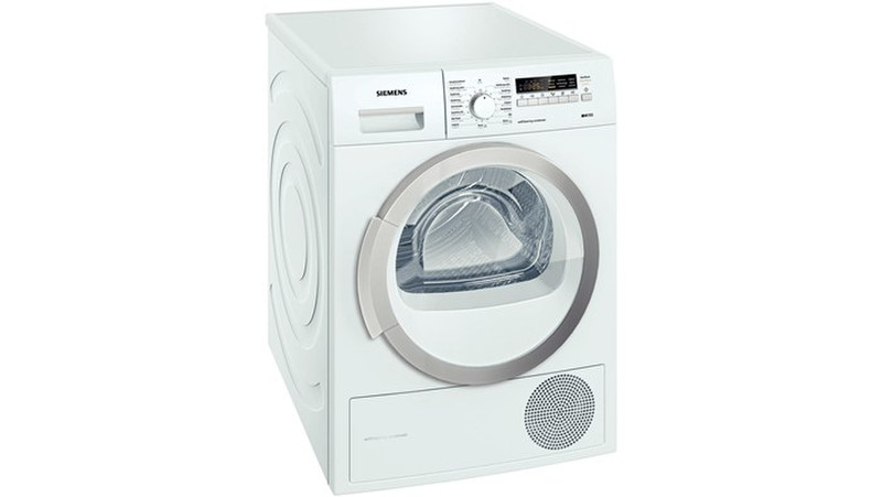 Siemens WT46W262FG Отдельностоящий Фронтальная загрузка 8кг A++ Белый сушилка для белья