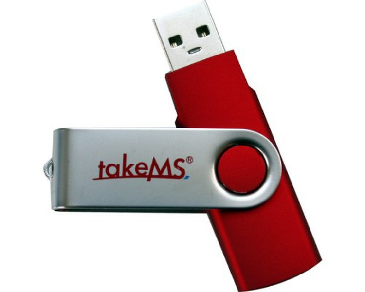 takeMS MEM-Drive Mini Rubber 32GB 32ГБ USB 2.0 Красный USB флеш накопитель