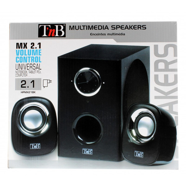 T'nB HPMX21BK 2.1 Black speaker set