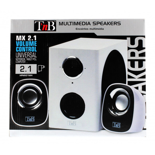 T'nB HPMX21WH 2.1 White speaker set
