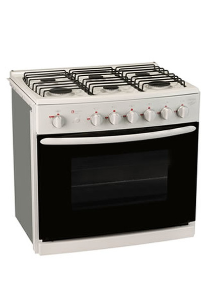 Koblenz 00-3641-8 Freistehend Gas hob Weiß Küchenherd