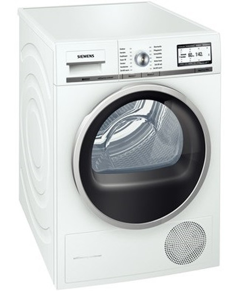 Siemens WT46Y701 freestanding Front-load 8kg A+ White tumble dryer