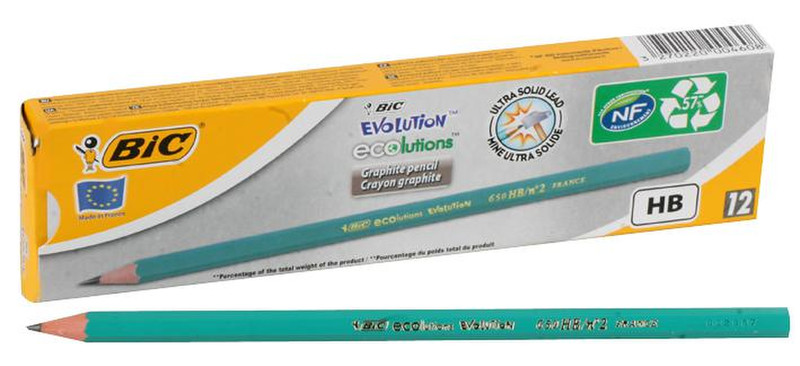 BIC Ecolutions Evolution 650 HB 12шт графитовый карандаш