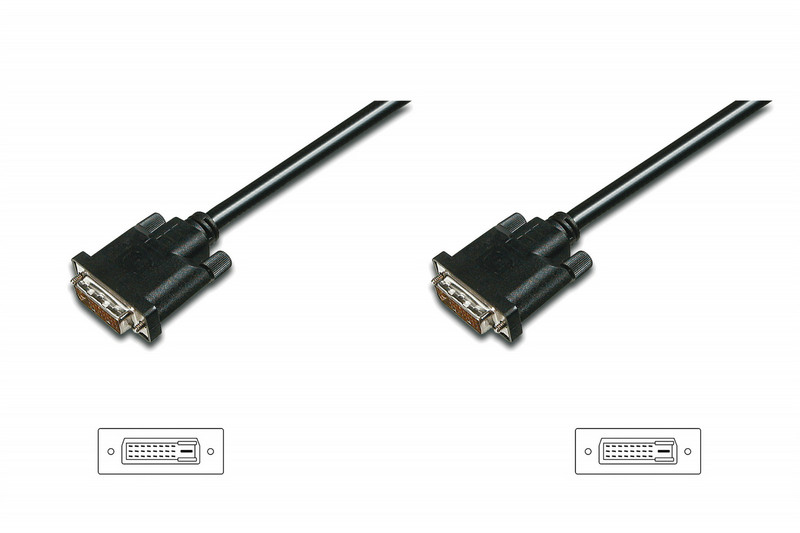 ASSMANN Electronic DVI-D 5m 5m DVI-D DVI-D Black DVI cable