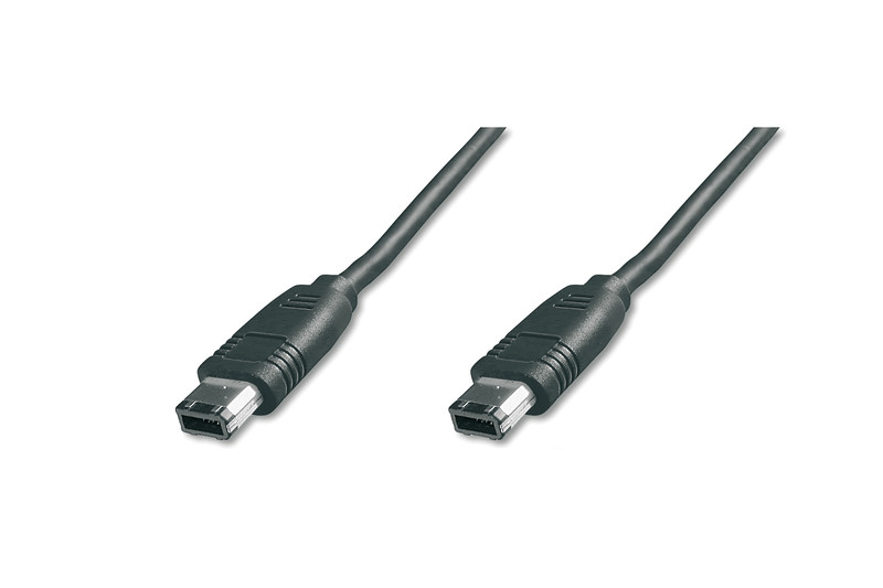 ASSMANN Electronic FireWire 400 3m 3m 6-p 6-p Black firewire cable