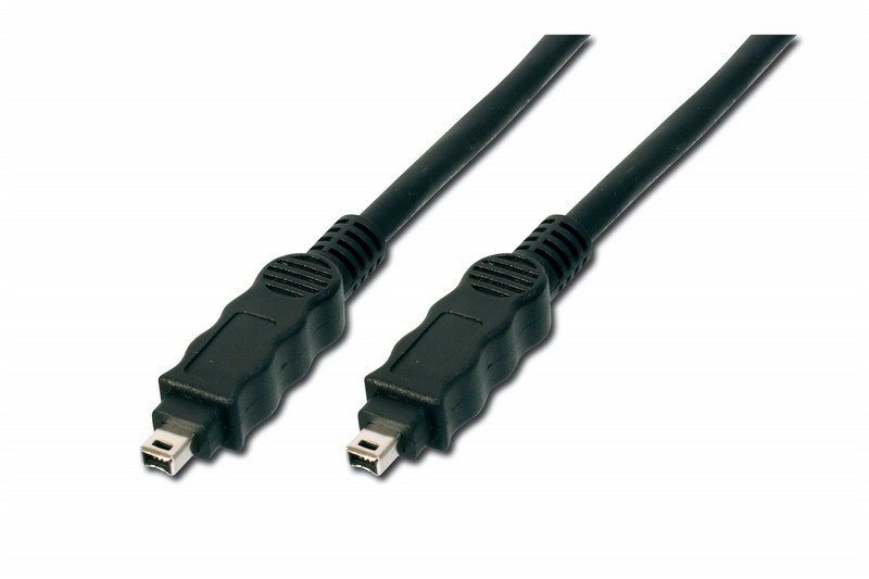 ASSMANN Electronic FireWire 400 1.8m 1.8m 4-p 4-p Schwarz Firewire-Kabel