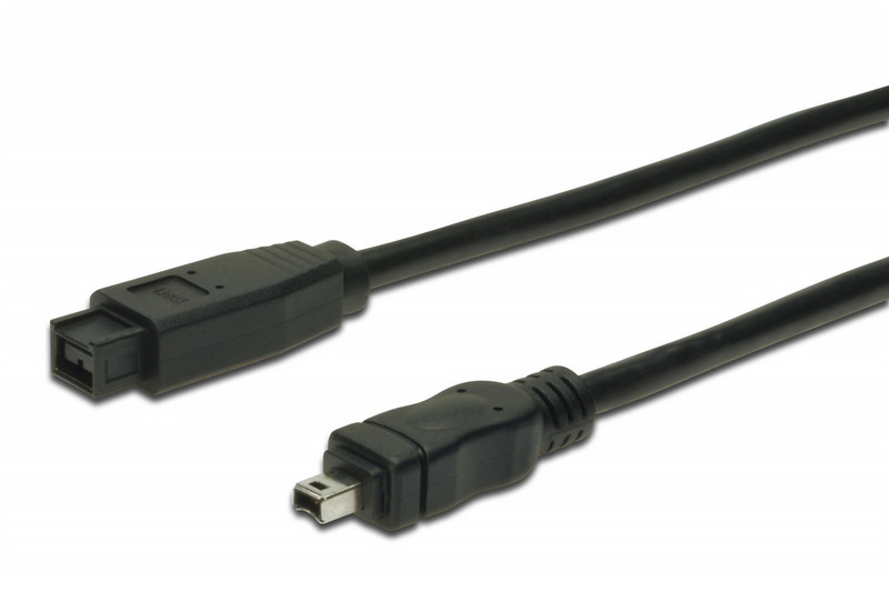 ASSMANN Electronic FireWire 800 1.8m 1.8m 9-p 4-p Black firewire cable