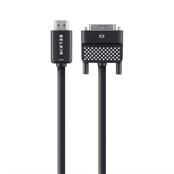 Belkin AV10089BT06-APR 2m HDMI DVI Schwarz Videokabel-Adapter