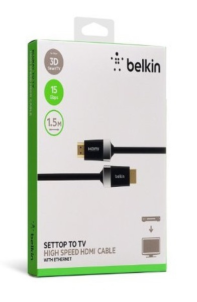 Belkin HDMI 1.5m 1.5м HDMI HDMI Черный HDMI кабель